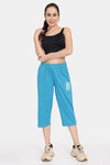 Rosaline Zest Easy Movement Capri - Enamel Blue — thumbnail 4